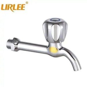 Long Neck Knob Design | Wall Bib Tap – Durable Single Handle Water Faucet