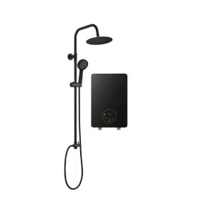 Shower Raiser Tankless Heater | Instant Electric Water Heaters Bathroom | Black