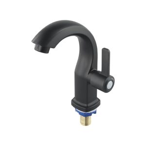 Single Handle Faucet Bathroom Faucets Black Basin Hole Cold Water Sink Tap Deck Mounted