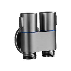 Angle Valve 1-In-2-Out Dual Control Valve | Washing Machine | Toilet Faucet | Dual Control Valve for Bidet | Bathroom Faucet