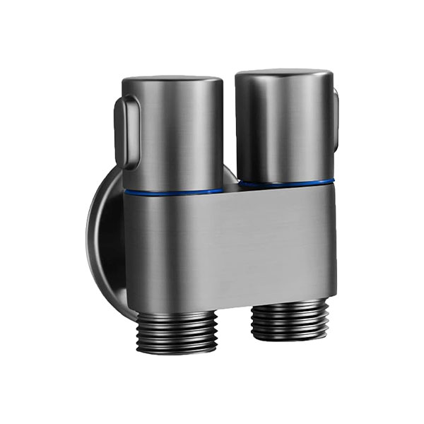 Angle Valve 1-In-2-Out Dual Control Valve | Washing Machine | Toilet Faucet | Dual Control Valve for Bidet | Bathroom Faucet Angle Valve 1-In-2-Out Dual Control Valve | Washing Machine | Toilet Faucet | Dual Control Valve for Bidet | Bathroom Faucet